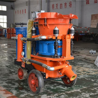 Espray de hormigón naranja Gunita Maquina de hormigón caliente Presión de aire de funcionamiento 0,2-0,4MPa