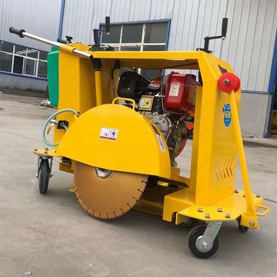 Máquina de coser circular de empuje manual de diseño compacto para pavimento de cemento asfalto concreto