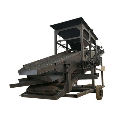 11m*2,2m*3,7m Automática de rociado y de siembra de la tierra de cribado Máquina móvil de arena de silicio