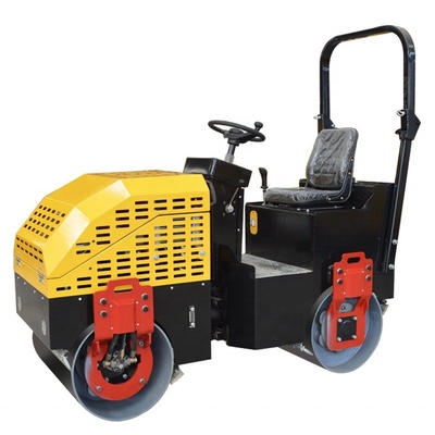 Compactor manual de rodillos de doble tambor para pavimentación de carreteras pequeñas