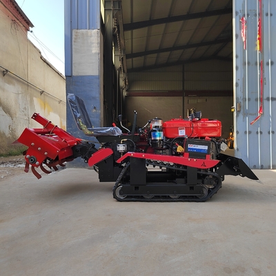 Tiller de energía rotativa cultivador de granjas Tiller de rastreo diesel para aplicaciones versátiles