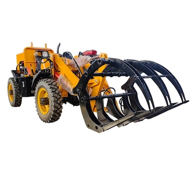 Cargador de retroexcavadora remolcable de tractor pequeño con funciones versátiles y capacidad de cubo de 0,3 m3