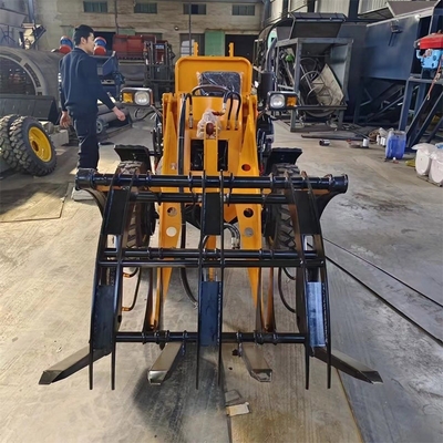 Tractor de césped japonés Mini cargador frontal de 600 kg especificaciones de la máquina