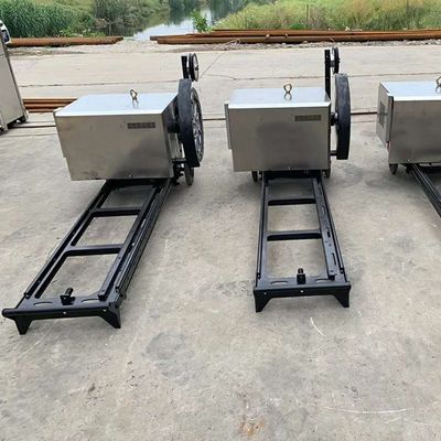 Máquina para cortar hormigón armado con sierra de alambre de diamante