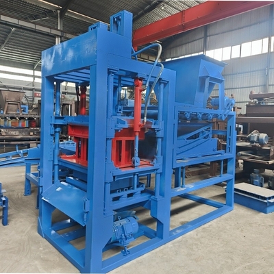 Materia prima de ladrillo de hormigón Qt10-15 Máquina de fabricación de ladrillos de bloques de cemento totalmente automática
