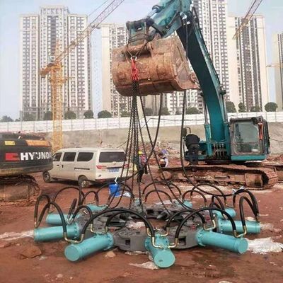 Excavadora adecuada con una tonelada ≥10 Tallas redondas de hormigón Cabeza cortadora de roca Talladora de pilas Talladora de pilas Herramienta de trituración
