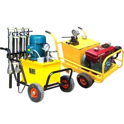 Cortador de ladrillos hidráulico separador de bloques para el corte de bloques de roca de concreto con motor de CA