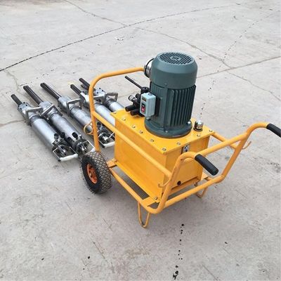 Fabricación Completa Cantera Hidráulica Usando Potentes Máquinas de Minería de Roca