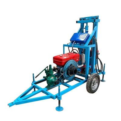 Máquina de perforación de pozos de gasóleo de tubo pequeño de 180 m para perforación geotécnica