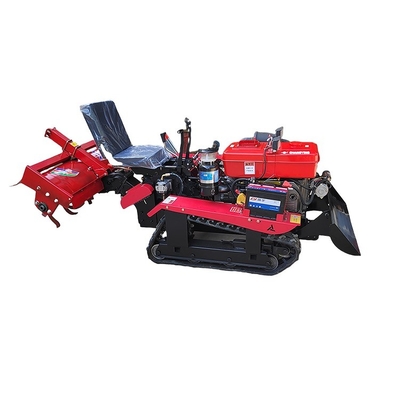 Mini tractor de 1200 mm de ancho de trabajo y equipo de limpieza para el arado de zanjas en la agricultura