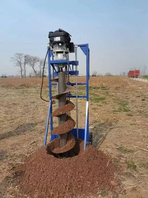 Herramienta de excavación de plantación de agujeros de tierra máquina de perforación de auge para la plantación de suelo de árboles