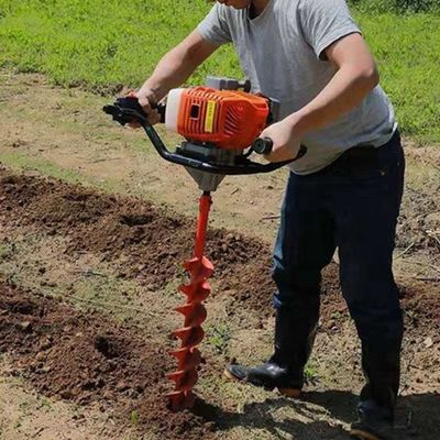 Potente Cma7300 Aguilar de tierra de gasolina Herramienta de excavación de perforación de 2 tiempos Motor de gasolina de 63 cc