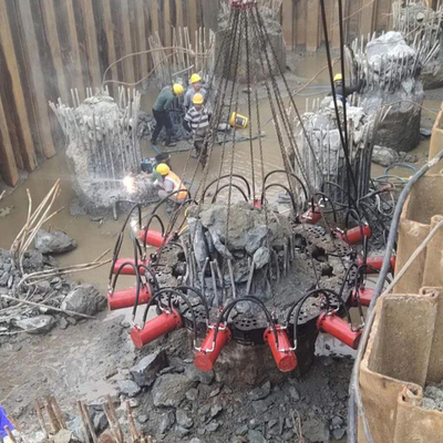 Excavadora de bajo consumo energético trituradora de agua hidráulica triturador de 75 mm Chisel para apilamiento de piedra