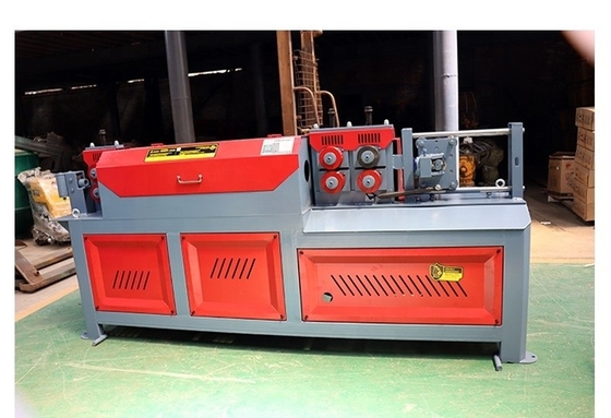 Máquina de rectación y corte de barras de acero CNC de 4-12 mm con sistema de control automático