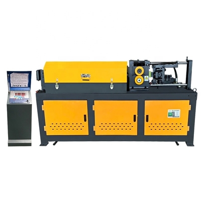 Amarillo 650KG Máquina de rectación y corte de barra de acero con rosca hidráulica CNC personalizada