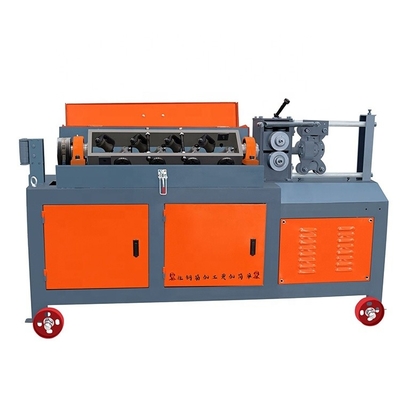 Amarillo 650KG Máquina de rectación y corte de barra de acero con rosca hidráulica CNC personalizada