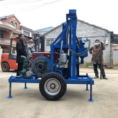 Máquina de perforación de pozos de agua portátil diesel para la extracción de oro Spt
