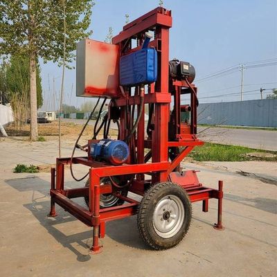 Máquina de perforación de pozos de agua portátil diesel para la extracción de oro Spt