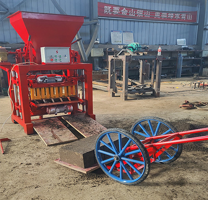 75KN Vibración pavimentación interbloqueo máquina de fabricación de ladrillos de cemento para la construcción de edificios