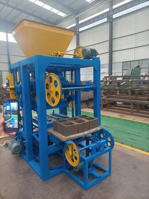 Máquina de fabricación de ladrillos de arcilla de tierra manual con vibración de 75KN y potencia de 380V