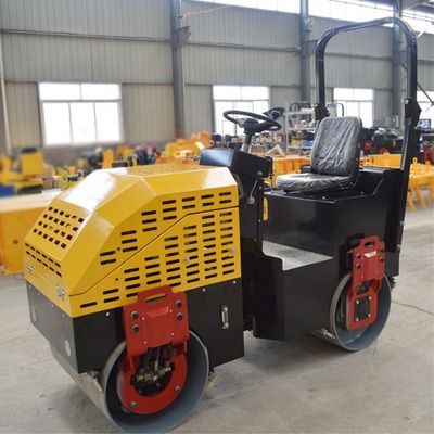 Compactor de rodillos vibratorios de doble tambor compacto de 9 CV para proyectos de carreteras pequeñas