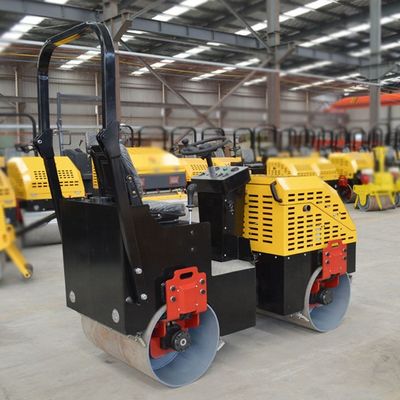 Compactor de rodillos vibratorios de doble tambor compacto de 9 CV para proyectos de carreteras pequeñas