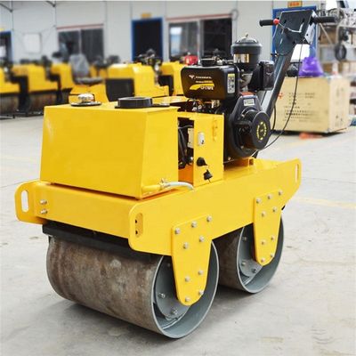 Roller de tambor doble Okr-700 600 kg Roller de asfalto hidráulico para la construcción de carreteras pequeñas