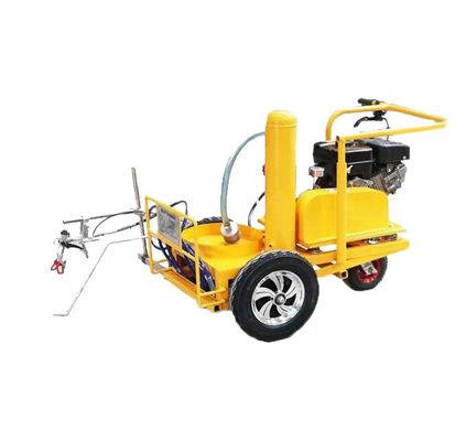 Máquina de marcado de fundición en caliente de empuje manual para la construcción de carreteras con pulverización de pistola simple/doble