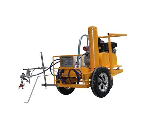 Máquina de marcado de fundición en caliente de empuje manual para la construcción de carreteras con pulverización de pistola simple/doble