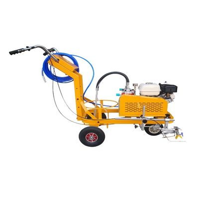 Máquina de marcado de carreteras con rociador en frío de 85 kg de motor de gasolina de empuje manual de un solo y doble arma