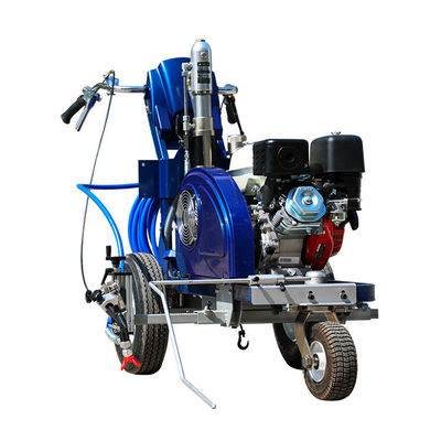 Máquina de marcado de carreteras con rociador en frío de 85 kg de motor de gasolina de empuje manual de un solo y doble arma