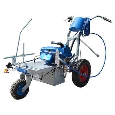 Máquina de marcado de carreteras de pulverización en frío con pistola de pulverización simple/doble para obras de construcción