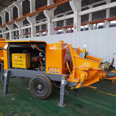 Máquina de pulverización de cemento Mortero Pulverizador de pistola Potencia del motor 45kw para la renovación de la escuela