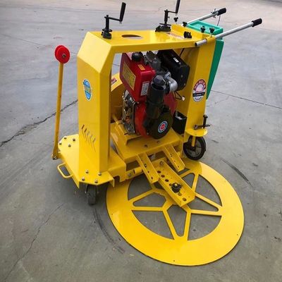 Máquina de coser circular de empuje manual de diseño compacto para pavimento de cemento asfalto concreto