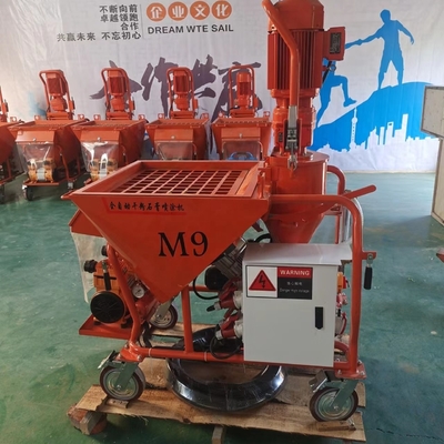 Máxima distancia de transporte vertical 15M Pared Mortero Mini máquina de rociado de hormigón para el cemento de yeso