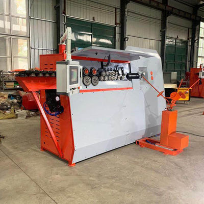 2kW de potencia del motor de acero inoxidable de hierro Bar Bender Cutter Cnc 2d de alambre Stirrup máquina de flexión