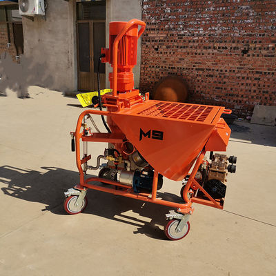 Materiales aplicables Máquina de rociado de mortero de yeso M6 para rociado de masilla de hormigón de pared