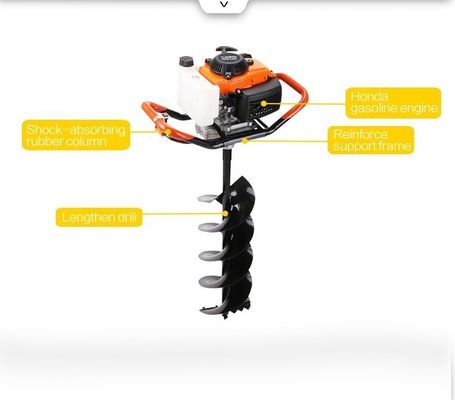 1.1 tonelada máquina de excavación de agujeros en el suelo con excavadora Máxima profundidad 50-150 cm personalizable