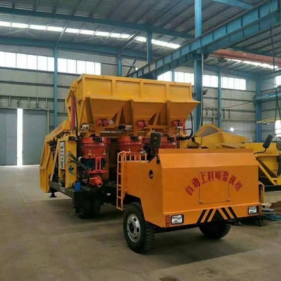 380v Hormigón húmedo Camión de hormigón de tiro Maquina de rociado de hormigón para proyectos a gran escala
