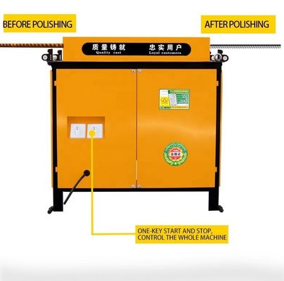 Máquina de pulido eléctrico de construcción de acero con y diseño de transportador de rodillos