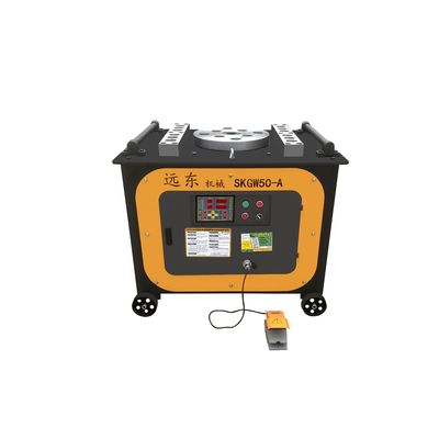 Máquina de flexión de barras de acero portátil semiautomática con capacidad de 380 kg