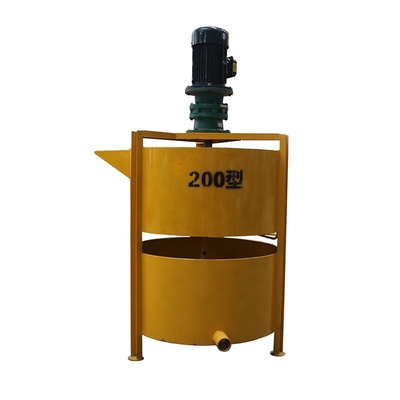 Tanque de mezcla de mortero de doble capa 200 l Mezclador secundario de puerto plano eléctrico de gran capacidad