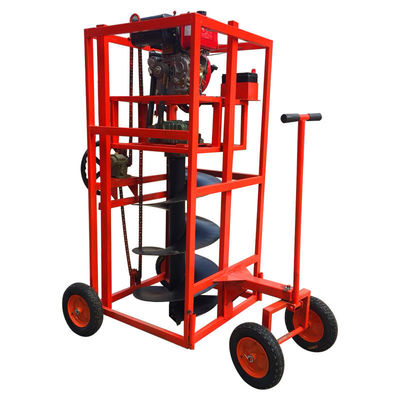 Trabajos de construcción Máquina de excavación para plantación de árboles diesel con longitud de perforación personalizable