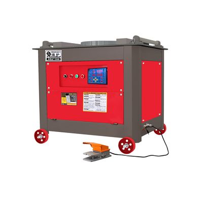 380 kg Velocidad del motor 1440 r/min Doblador de barras de acero y enderezador Máquina de doblar barras de acero