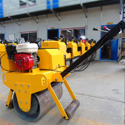 Equipo de compactación ligero de 1 tonelada Roller de carretera de doble tambor para la construcción de carreteras pequeñas