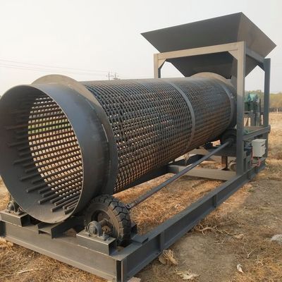 11m*2.2m*3.7m Máquina móvil de filtrado de arena de silicio para la separación móvil del suelo