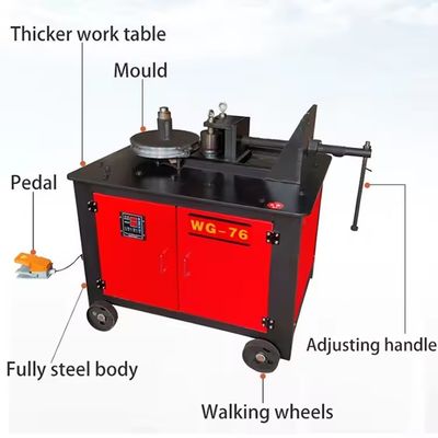Doblador de tubos de trabajo pesado WG38 CNC de tubos cuadrados eléctricos con larga vida útil