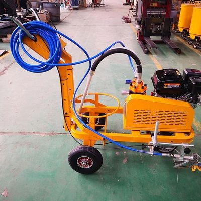 Máquina de marcado de la carretera de rociado en frío con empuje automático a mano y pistola simple/doble