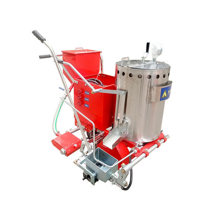 Máquina de marcado de carreteras termoplástica de doble pistola manual para la construcción de carreteras