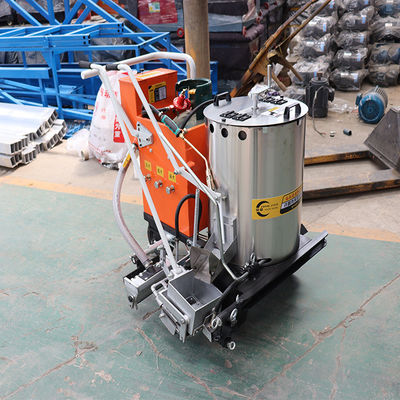 Máquina de marcado de carreteras termoplástica de doble pistola manual para la construcción de carreteras